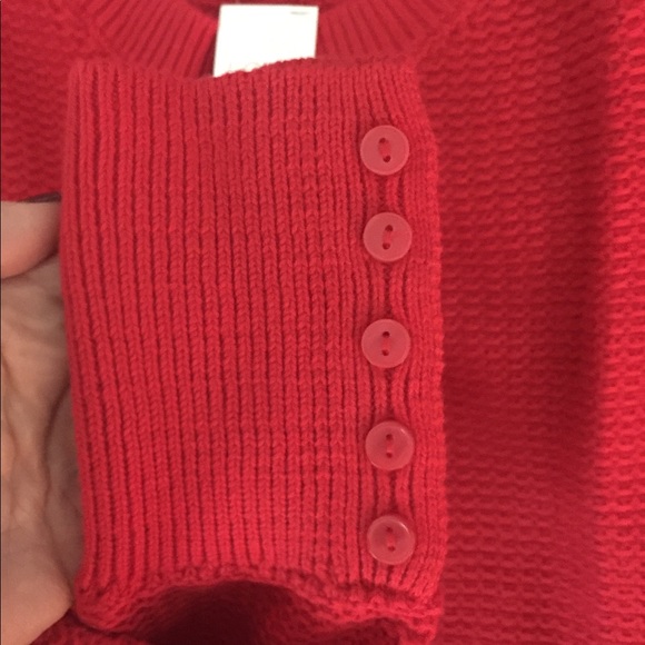 NWT Loft Textured Button Cuff Sweater - Picture 5 of 5